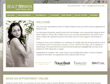 Tablet Screenshot of beautybyanya.com